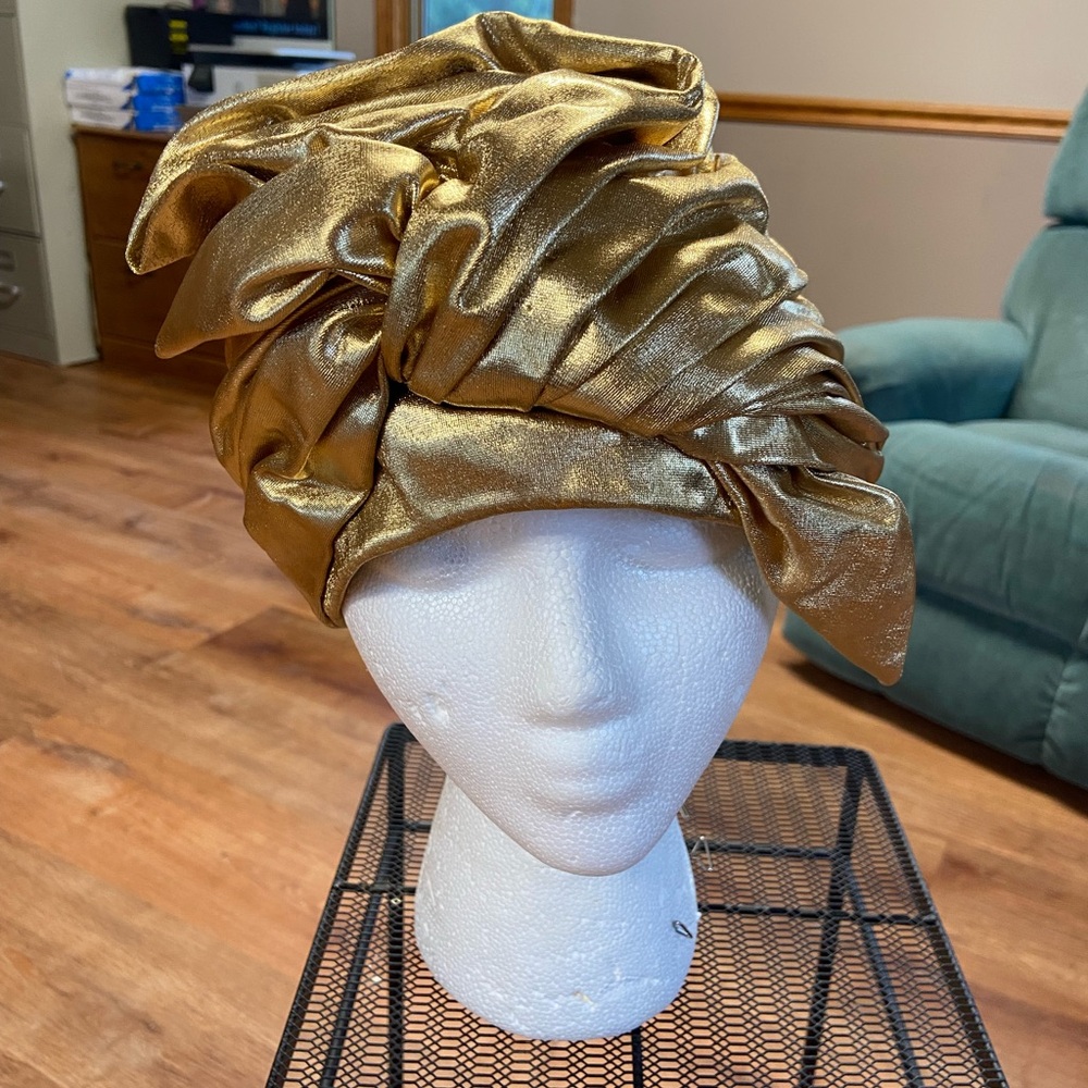Dior Gold Sculptural Hat